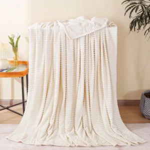Solid Color Flannel Throw Blanket Single-layer Bed Sheet Bedspread Travel Camping Cold-proof Warm Blanket