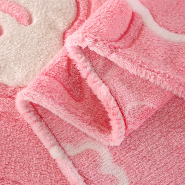 Flower Printing Flannel Blanket Soft Skin-friendly Bed Sofa Warm Throw Blanket Bed Sheet Bedspread Summer Winter Blanket - Image 4