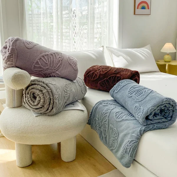 New Tafurong Butterfly Pattern Napping Blanket Home Air Conditioning Sofa Blanket Bedding Blanket Versatile All Seasons - Image 5
